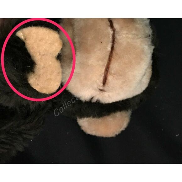 Vintage Russ Berrie "Mio" Brown Monkey Baby Ape Gorilla Plush 6" Item 157 - Picture 6 of 8